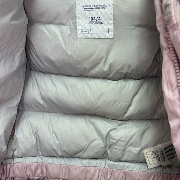 Helly Hansen Girls 4T K Vision Puffy Jacket Light Purple Puffer Insulated Coat - Picture 7 of 8